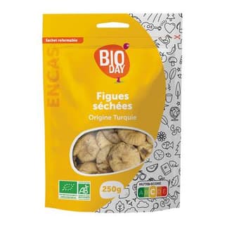 Bioday Figues séchées bio, Sachet de 250g