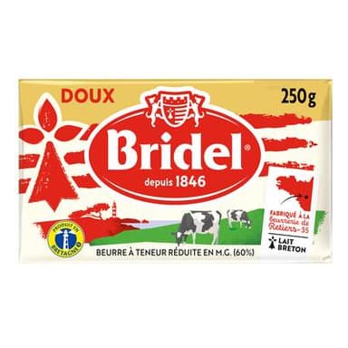 Bridel Beurre doux 60%mg, 250g