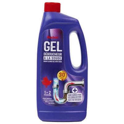 Auchan Gel déboucheur à la soude, 1L
