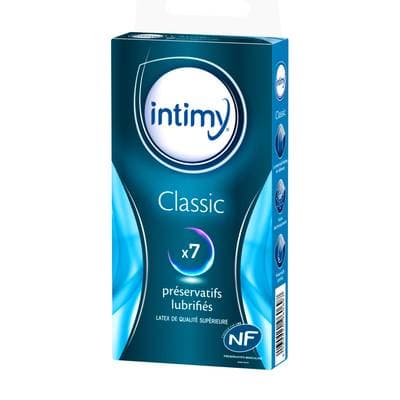 Intimy Préservatifs classiques lubrifiés, 7 préservatifs