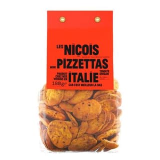 Les niçois Mini Pizzeta Tomate Origan, 180g