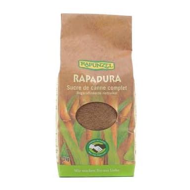 Rapunzel Rapadura bio, sucre de canne complet, 1Kg