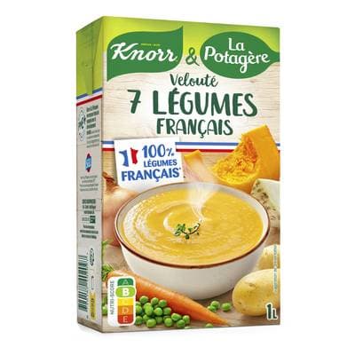 Knorr & La Potagère Soupe Velouté de Légumes Français, 1L