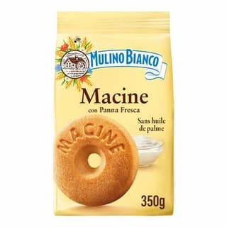 Mulino Bianco Biscuits Gateaux Macine à la crème pasteurisée, 350g