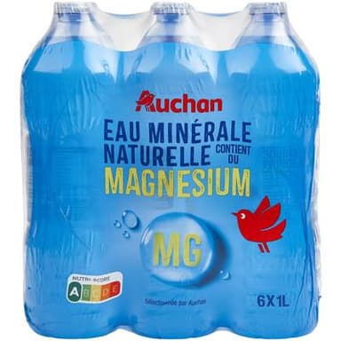 Auchan Eau minérale naturelle, 6x1L
