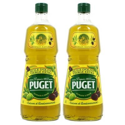Puget Huile d'olive vierge extra, Lot de 2x1L
