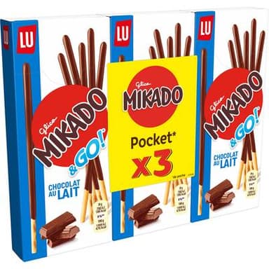 Mikado Chocolat au Lait, 3x39g