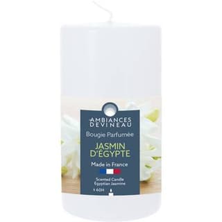 Ambiances Devineau Bougie cylindrique Jasmin d'Egypte, 13 cm