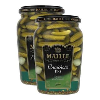 Maille Cornichons fins en bocal, Lot de 2x300g