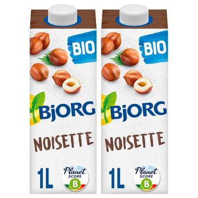 Bjorg Délice de noisette Boisson Végétale bio, Lot de 2x1L