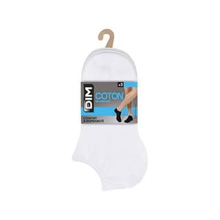 Dim Socquette courte Classique Coton x3, Taille 43/46
