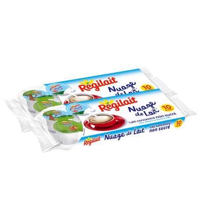 Régilait Nuage de lait,, Lot de 3x10 coupelles de 7,5g