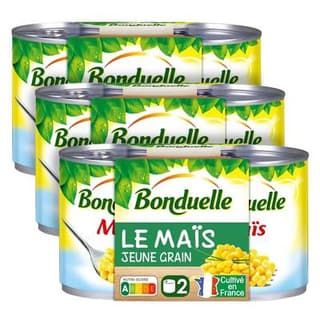 Bonduelle Maïs jeunes grains, Lot de 3x2x140g