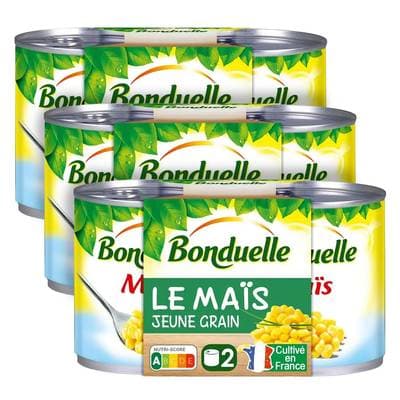 Bonduelle Maïs jeunes grains, Lot de 3x2x140g