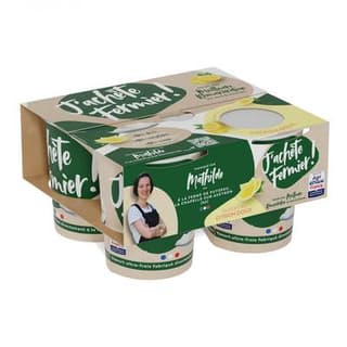 J'achète Fermier Yaourt Citron Fermier, 4x125g