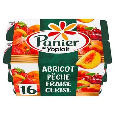 Panier de Yoplait Yaourts aux Fruits Panachés, 16x125g