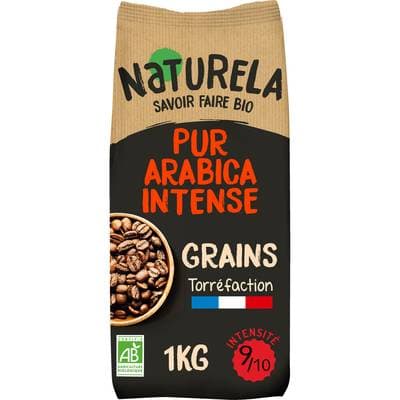 Naturela Café en Grains Pur Arabica Intense Bio, 1kg