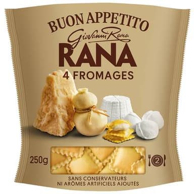 Giovanni Rana Raviolis 4 Fromages, 250g