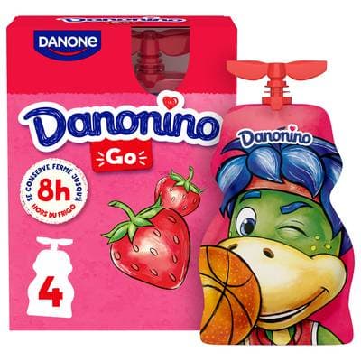 Danonino Yaourts à boire fraise, 4x70g