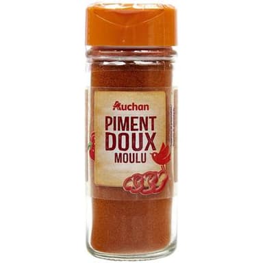 Auchan Piment doux moulu, 40g
