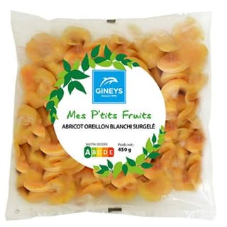 Gineys  Abricots Oreillons Blanchis, 450g