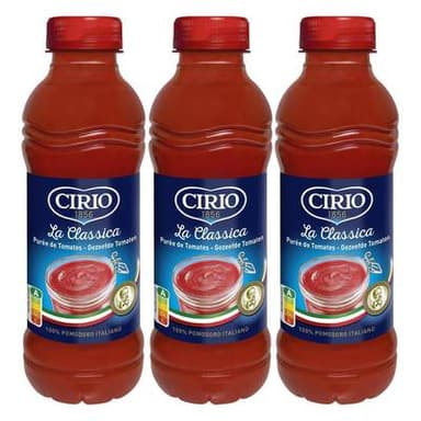 Cirio Purée de tomates - Passata - La classica, Lot de 3x540g
