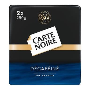 Carte Noire Café moulu Décaféiné 100% arabica, 2x250g