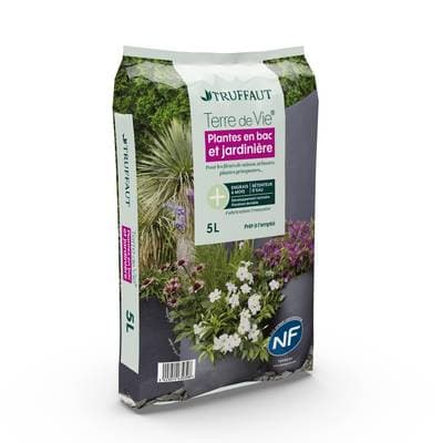 Truffaut Terreau Bacs et Jardinières - Terre De Vie, 5L