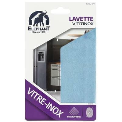 Elephant Lavette microfibre vitres et miroirs