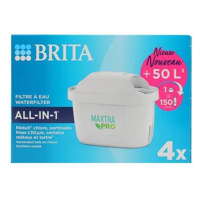 BRITA 4 Cartouches Filtrantes Maxtra Pro All-in 1, 4  cartouches