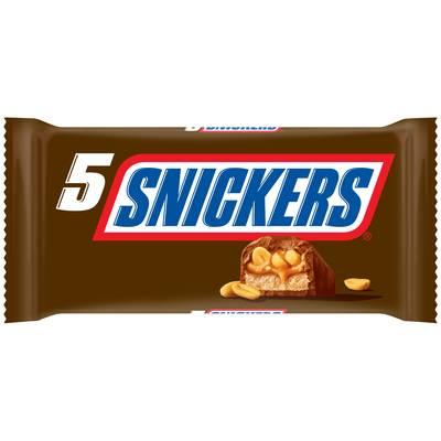 Snickers - 5 Barres chocolat cacahuètes