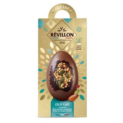 Revillon Moulage Oeuf Mendiant Chocolat au Lait, 140g