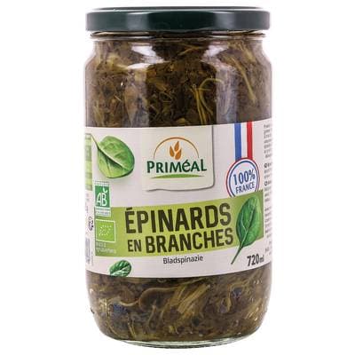 Priméal Epinard en branche bio Origine France, 720ml