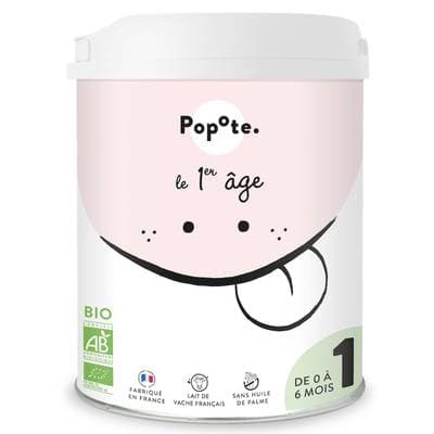 3760262841298 - Popote - Lait bébé en poudre 1er âge Bio 0-6 mois
