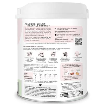 3760262841298 - Popote - Lait bébé en poudre 1er âge Bio 0-6 mois