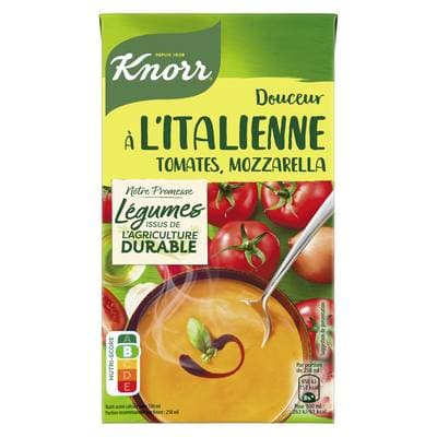 Knorr & La Potagère Soupe Douceur à l'italienne tomates, mozzarella, 1L