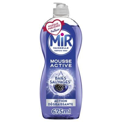Mir Liquide Vaisselle Action Dégraissante Baies Sauvages Mousse Activ, 675ml