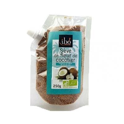Ibo Sève de fleur de cocotier cristallisé bio, 250g