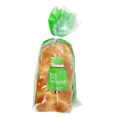 Brioches Fonteneau Brioche Tressée Pur Beurre Bio, 400g