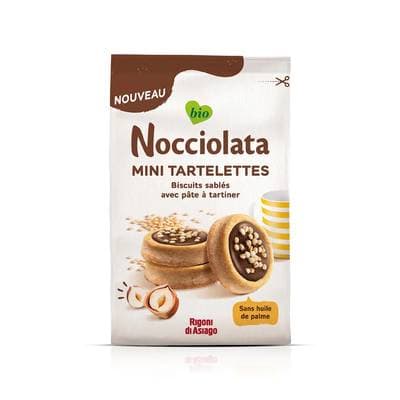 Nocciolata Rigoni Di Asiago Mini Tartelettes à la Pâte à Tartiner Bio, 250g