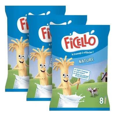 Ficello Bâtonnets Nature, Lot de 3x168g