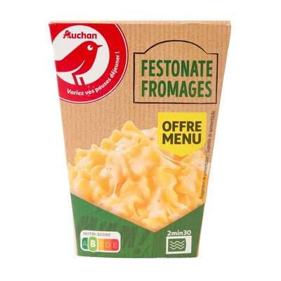 Auchan Box Festonate aux Fromages sans couverts, 300g