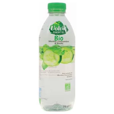Volvic Concombre Menthe et Basilic Bio, 75cl