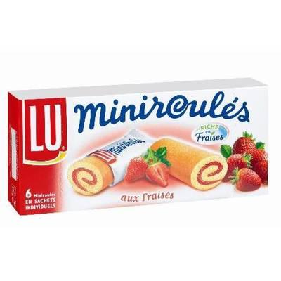 Lu - Mini roulés au fraise