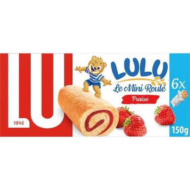 Lu Mini roulés au fraise, 150g