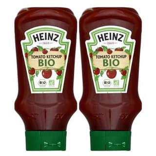 Heinz Tomato Ketchup Bio Flacon, Lot de 2x580g