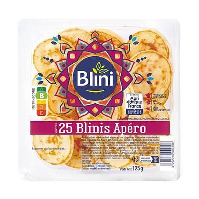 Blini Blinis Apéro, 25 blinis - 125g