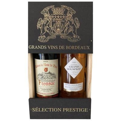Coffret Sélection Prestige Ch La Rosé de Bern 2023 + Ch Grand Dousprat 2020, 2x75cl