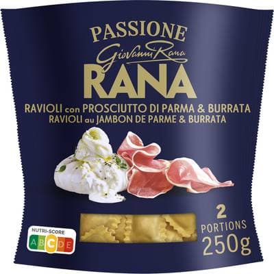 Giovanni Rana Ravioli au Jambon de Parme & Burrata, 250g
