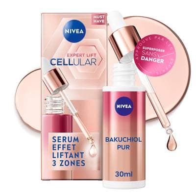 Nivea Sérum Visage cellular effet lifting 3 zones, Flacon de 30ml